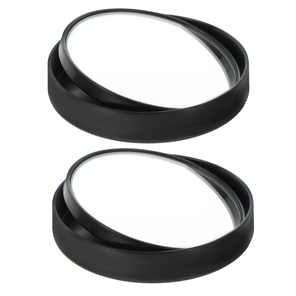 POPETPOP Blind Spot Mirrors 2pcs Wide Angle Rear View Auxiliary Mirrors with Black Frame for Car Safety Enhancement