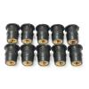 100pcs M4/M5/M6 Motorcycle Rubber Well Nutsaccessories Fasteners Decoration Modified Windshield Brass Nut(M5) view 1