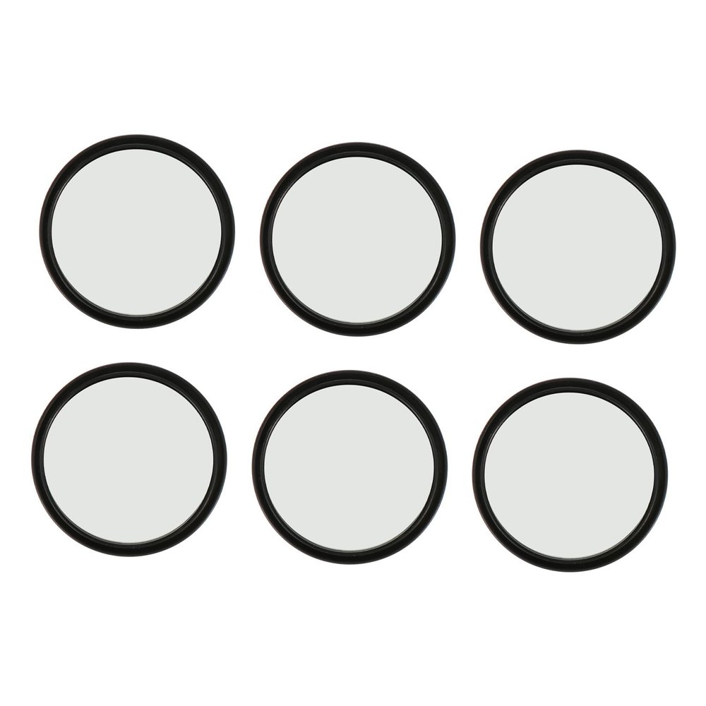 Balacoo Auxiliary Blind Spot Mirror Small round Rear View Mirror with Black Frame 3-pair Set for Enhanced Driving Safety