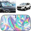 for Chevy Trax 2013-2025 Windshield Sun Shade - Foldable Windshield Cover Sun Shade for Trax Accessories Protect Car from Sun Rays Overlapping UV Reflective Window Sunshade view 1