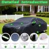 Heavy Duty Hail Protection Car Cover Compatible with Lexus RX350, All Weather Waterproof Hail Car Cover, Anti-Hail Windproof Scratch Resistant Outdoor I490W view 2