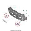 Ford 2020-2022 Super Duty LH or RH Black Front Grille Lower Bolt Cover Panel Trim LC3Z-17E810-AA view 2