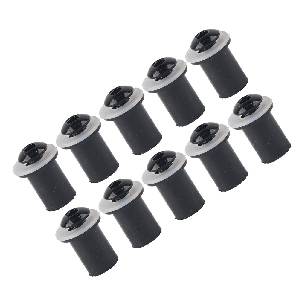 Dioche 05 R6 10pcs Universal Windscreen M5 Inner Hexagonal Screws - Durable, Easy to Install, Available in Black, Silver, Red, Blue (Black)