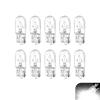 Icyfond 10PCS 194 Light Bulbs, T10 Car Brake Light Turn Signal Bulbs, 12V 5W 168 192 1/4 Wedge Base Halogen Width Lights Bulb, Auto Turn Signal Tail Taillight Brake Lights, for Truck SUV Car (White) view 1
