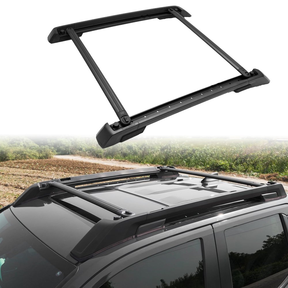 Roof Rack with Movable Cross Bars for 2024 2025 2026 Toyota Tacoma Double Cab - Aluminum Roof Rails Crossbar for Cargo Canoe Bike Kayak Snowboard (Not for XtraCab)