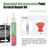 ViennJeea 3rd Generation Car Touch Up Paint for Chevrolet(Nitro Yellow Metallic(GHS/WA660G)) Car Paint Scratch Repair Kit Pen Tip and Brush 2-in-1 Scratch Repair with Applicators and Repair Papers view 2