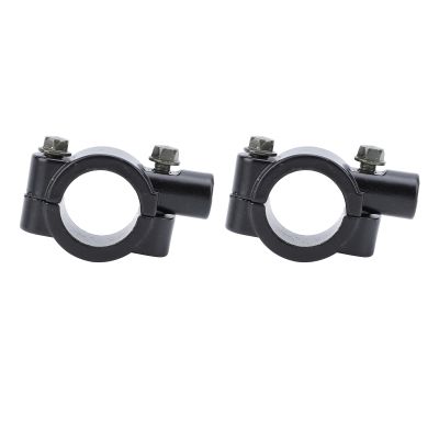 2PCS 25mm Motorcycle Handlebar Mirror Mount Holder Clamp Bracket Adapter Universal for Motorbike ATV Scooter Project Bikes (Black M8)
