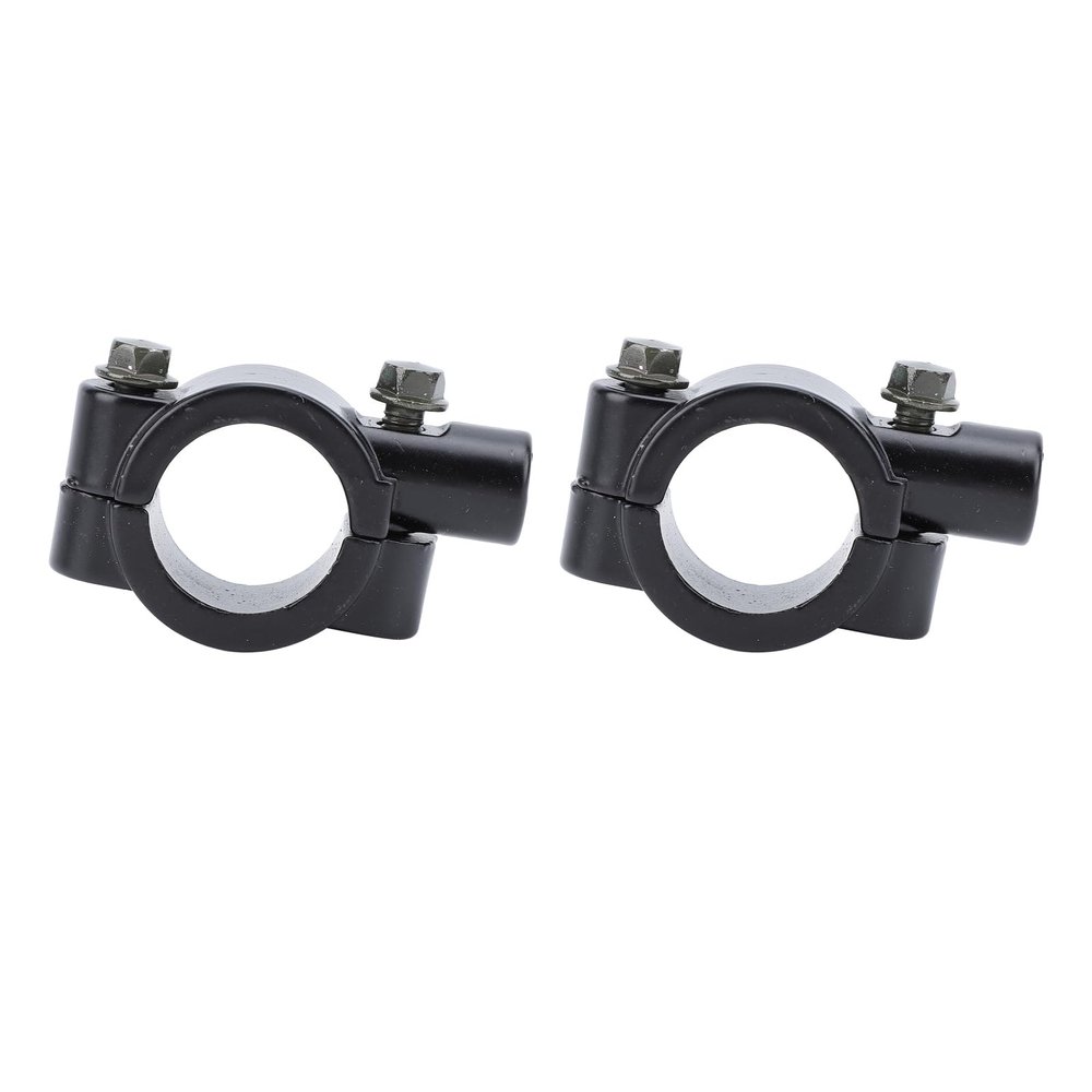 2PCS 25mm Motorcycle Handlebar Mirror Mount Holder Clamp Bracket Adapter Universal for Motorbike ATV Scooter Project Bikes (Black M8)
