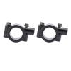 2PCS 25mm Motorcycle Handlebar Mirror Mount Holder Clamp Bracket Adapter Universal for Motorbike ATV Scooter Project Bikes (Black M8) view 1