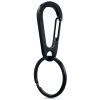 GyOnyx Stainless Steel Carabiner Keychain, Quick Release Heavy Duty Key Clip for Purse, Car, Motorcycle, Key Chain Rings Kit (1 Pack - Black) view 1