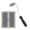 Fiberglass Roller Bubble Paddle Tool Aluminum Alloy Bubble Roller With Plastic Handle Olive Roll For Window Door Screen Repair And Fiberglass Lamination Bathtub Yacht Repairs (Type C) view 3