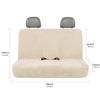 COLINOO Waterproof Car Seat Cover Bench Beige Full Size Universal Fits Car Sweat Towel for Trucks SUV Van Rear Car Seat Protector Protector Cloth Seats Pack of 1 view 3