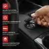 ANFTDCO Car Push Start Button Cover, Vehicle Engine Start Stop Button Protector, Automotive Interior Ignition Switch Decorative Protective Cover, Universal for SUV Motorhome Truck (Carbon Fibre) view 3