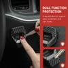 ANFTDCO Car Push Start Button Cover, Vehicle Engine Start Stop Button Protector, Automotive Interior Ignition Switch Decorative Protective Cover, Universal for SUV Motorhome Truck (Carbon Fibre) view 4