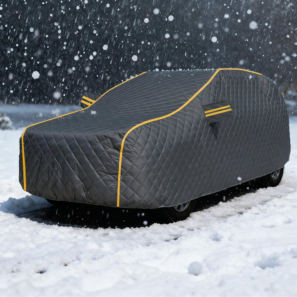 Outdoor Car Cover Compatible with Audi C5 RS6 Avant Quattro,Hail Protection, Thick Cotton Waterproof All-Weather Windproof & UV Shield for Hatchback, Sedan, SUV, MPV