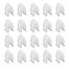Yekoaru 20 PCS Car Fastener Clips, Plastic Elasticity Radio DVD Dash Panel Clips, U-Shape Front Console Retainer, Universal Car Dash Dashboard Trim Accessories (White) view 1