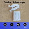 Yekoaru 20 PCS Car Fastener Clips, Plastic Elasticity Radio DVD Dash Panel Clips, U-Shape Front Console Retainer, Universal Car Dash Dashboard Trim Accessories (White) view 3