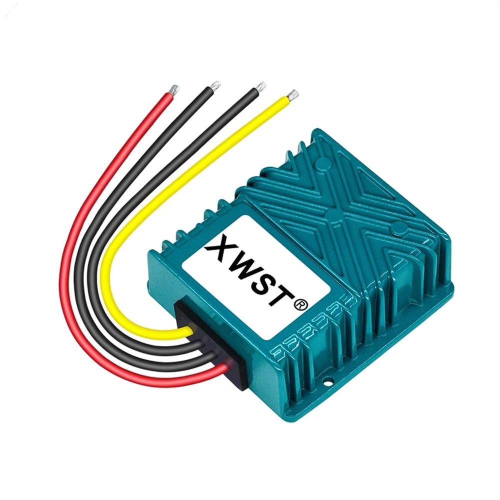 Waterproof DC DC Stabilizer Converter 9-36V 12V 24V To 12V 1-30A Boost Power Inverter Voltage Regulator(16A 101 Blue)
