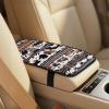 Tomeusey Aztec Cow Print Car Interior Set of 5 - Comfort Seat Belt Pads, Cushioned Armrest & Smooth PU Seat Covers - Water & Scratch Resistant view 3