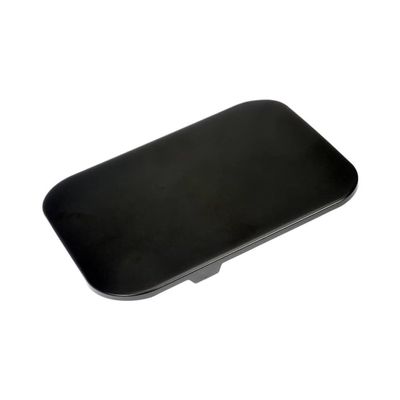 CarLights360 For Toyota Sienna 2011-2019 Fuel Door Cover | Metal | E -coating Finish | Riveted Attachment | Black | Multi Piece Configuration | 0.04 Inches Thickness | Hinge Included | For 7735008020
