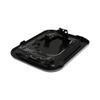 CarLights360 For Toyota Sienna 2011-2019 Fuel Door Cover | Metal | E -coating Finish | Riveted Attachment | Black | Multi Piece Configuration | 0.04 Inches Thickness | Hinge Included | For 7735008020 view 4