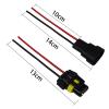 WDPASODYU 4Pcs 9005 9006 Male Female Plugs HB3 HB4 Adapter Wiring Harness Connector Extension Cable(4Pcs Male) view 2
