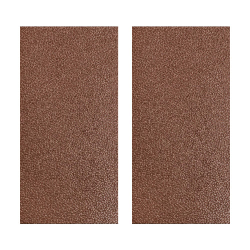 FSTURIOS 2 PCS Leather Repair Patch Tape, 4 x 8 Inch PU Vinyl Repair Patches for Car Upholstery Seat, Waterproof Self Adhesive Leather Tape Repair Kit for Furniture Couches Chairs (Light Coffee)