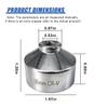 Craedli 36mm Oil Filter Wrench, Heavy-Duty Cr-V Steel 3/8" Drive Oil Filter Removal Tool, Universal Automotive 6 Point Socket Wrench for Most Cars, Trucks, SUVs(36MM) view 2