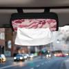CuwrYet Car Tissue Holder Car Visor Organizer Tissue Box Holder for Car Sun Visor Organizer with Car Vehicle Accessories Essentials Interior for Women Men Blush Tiger Stripes Cherryblossoms Beige view 3