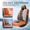 KIBIJI Car Seat Covers for Audi Q7 2007-2025 2026 Orange&Black view 4