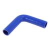 Motoforti 90 Degrees Elbow Coupler Silicone Hose 38mm to 38mm ID 4 Layers Cloth Intercooler Heater Turbocharger Air Intake Pipe Radiator Coolant Tube 7" l Blue view 1