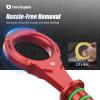 Bevinsee Aluminum Oil Dipstick Handle Compatible with A3 TT S3 Q3 Compatible with 1.8/2.0L EA888 Gen.3 Compatible with VW Golf 7 GTI Compatible with Passat, 06K 115 611 AB, 06K-115-611-AB, Red view 3