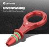 Bevinsee Aluminum Oil Dipstick Handle Compatible with A3 TT S3 Q3 Compatible with 1.8/2.0L EA888 Gen.3 Compatible with VW Golf 7 GTI Compatible with Passat, 06K 115 611 AB, 06K-115-611-AB, Red view 4