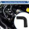 Motoforti 90 Degrees Elbow Coupler Silicone Hose 19mm to 19mm ID 4 Layers Cloth Intercooler Heater Turbocharger Air Intake Pipe Radiator Coolant Tube 5" l Black view 2