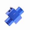 Zohisin Blue Metal Temp Joint Pipe Hose Temperature Sensor Adapter with 2 Stainless Steel Clamps Accurate Temperature Gauge for Most Cars Overheating and Diagnose Vehicle Problems Easily (01) view 2