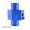 Zohisin Blue Metal Temp Joint Pipe Hose Temperature Sensor Adapter with 2 Stainless Steel Clamps Accurate Temperature Gauge for Most Cars Overheating and Diagnose Vehicle Problems Easily (01) view 4