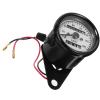 ABOOFAN Motorcycle Speedometer Gauge Dual Odometer Replacement with White Dial Chrome Case for Motorbike Modified Accessories view 1