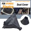 Kakulkomen Manual Car Handle Leather Gear Shift Knob with Gaiter Boot Cover Case for H-yundai Elantra HD 2010-2011(only case) view 4