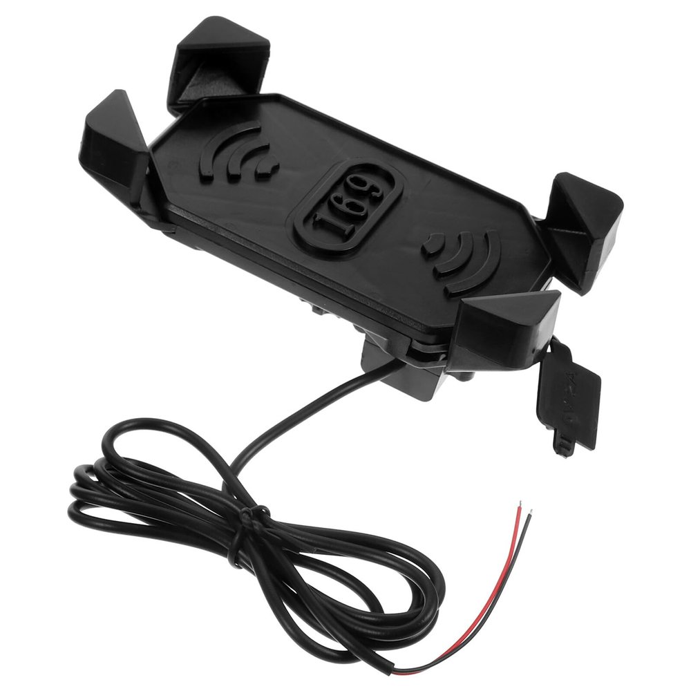 UTHCLO Motorcycle Phone Holder USB Charging Mount with Rearview Mirror Fix Bracket for Motorbike Navigation and Riding Equipment