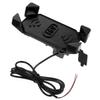 UTHCLO Motorcycle Phone Holder USB Charging Mount with Rearview Mirror Fix Bracket for Motorbike Navigation and Riding Equipment view 1