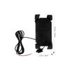 UTHCLO Motorcycle Phone Holder USB Charging Mount with Rearview Mirror Fix Bracket for Motorbike Navigation and Riding Equipment view 4