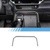 RURZTDAKM Soft Carbon Fiber Car Center Console Warning Light Frame Decorative Sticker for Toyota Tundra 2022 Car Interior Accessories 1PCS (Black Carbon Fiber) view 2
