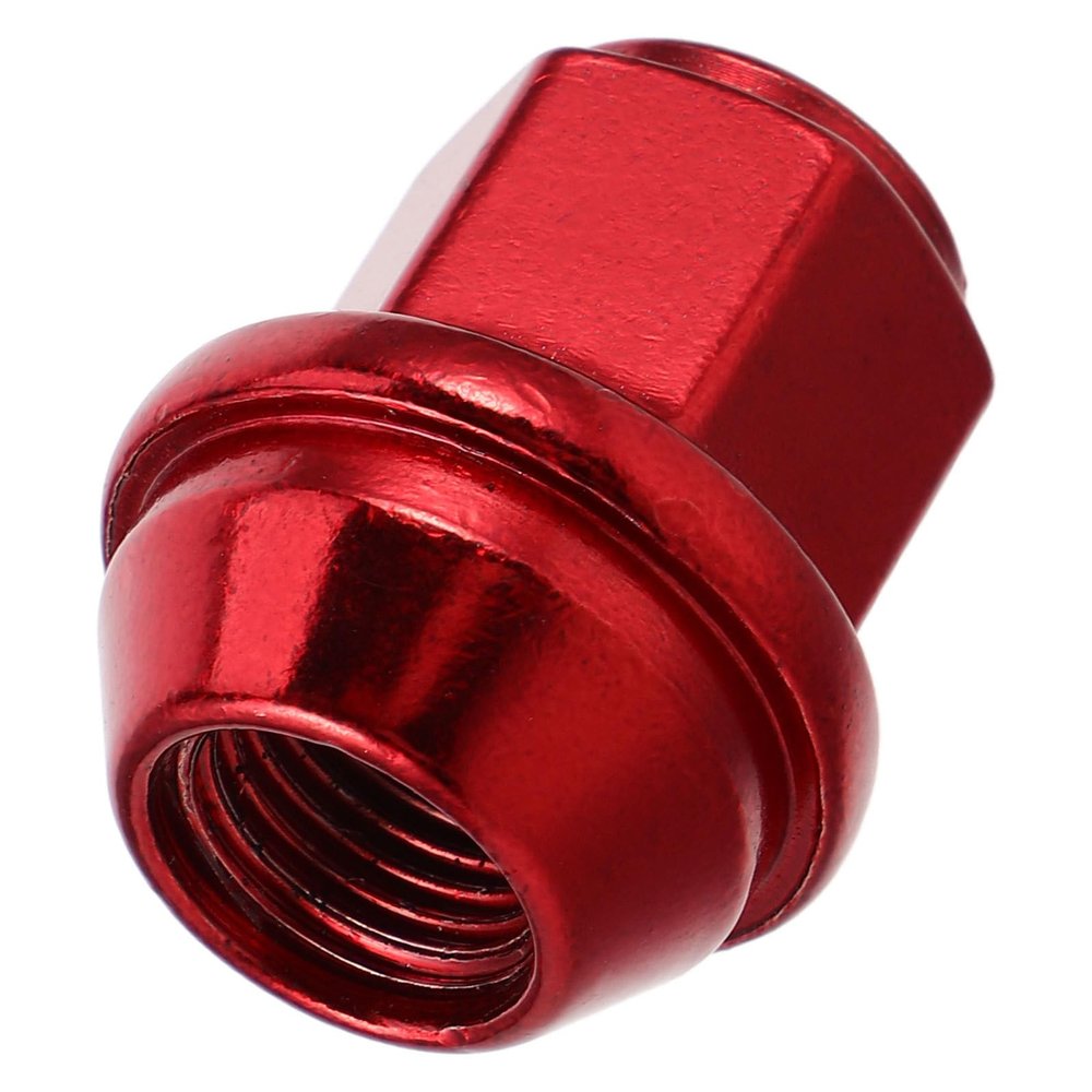 FUNOMOCYA Red Solid 14x1.5 Wheel Nut Covers Lug Nuts for Mid-Size SUV and Sports Coupe Heavy Duty Bolt Tire Screw Air Valve Stem Protection Automotive Accessories
