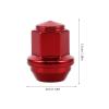 FUNOMOCYA Red Solid 14x1.5 Wheel Nut Covers Lug Nuts for Mid-Size SUV and Sports Coupe Heavy Duty Bolt Tire Screw Air Valve Stem Protection Automotive Accessories view 2
