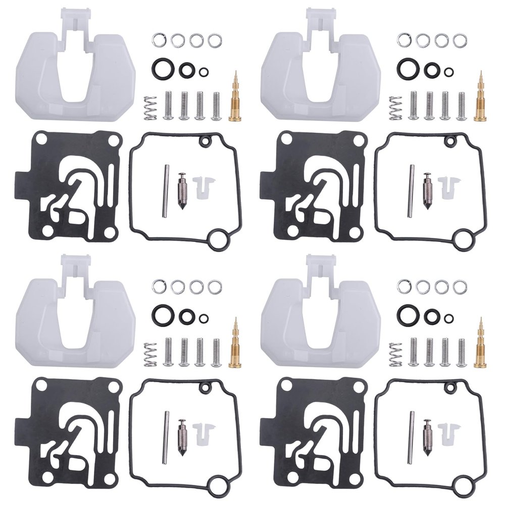 4PCS Carburetor Repair Carb Rebuild Kit for Yamaha 4-Str 40 50 HP