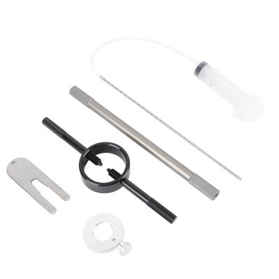 Naroote Fork Oil Level Tool, Spring Compressor and Damper Rod Tool with Adjustable Ring 0-300mm, for Most Regular