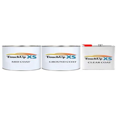 TouchupXS-Perfect Match For Harley Davidson Motorcycle EOB Stone Washed White Pearl Gallon Basecoat 1K Gallon Clearcoat Kit