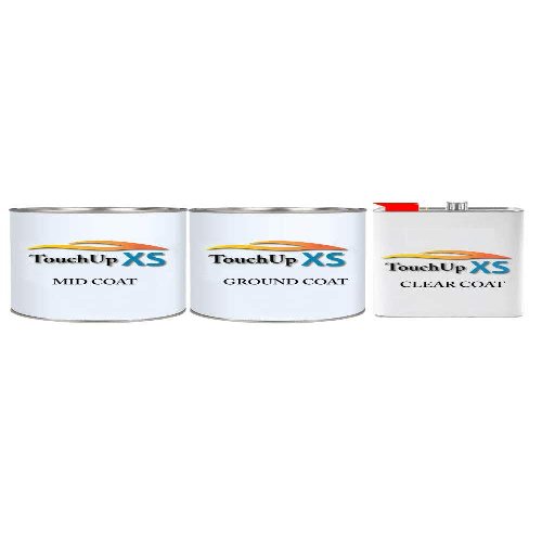 TouchupXS-Perfect Match For Harley Davidson Motorcycle EOB Stone Washed White Pearl Gallon Basecoat 1K Gallon Clearcoat Kit