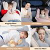 FLORICH Kids Travel Pillow, Car Sleeping Travel Pillow for Kids, Removable H-Shaped Pillow for Adults and Children to Support Head and Body Road Trips with Neck Pillow and Blanket (Beige White) view 3