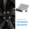 Car Wheel Nut Caps for Hyundai Verna, Lug Nuts Covers Bolt Cap Auto Hub Screw Protector Cars Tire Rims Nut Exterior Protection Decoration,E/Silver-C/21mm view 4